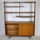 Mid-Century Highboard with Kidney Shaped Shelf in Teak, 1960s