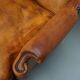 Old Patinated Dutch Cognac Colored Leather Club Chair, Set of 2