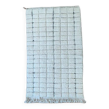 Berber carpet white tiles 95x170 cm
