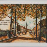 Maurice Utrillo: La Vacheresse, national road to Anse (Rhône), signed lithograph
