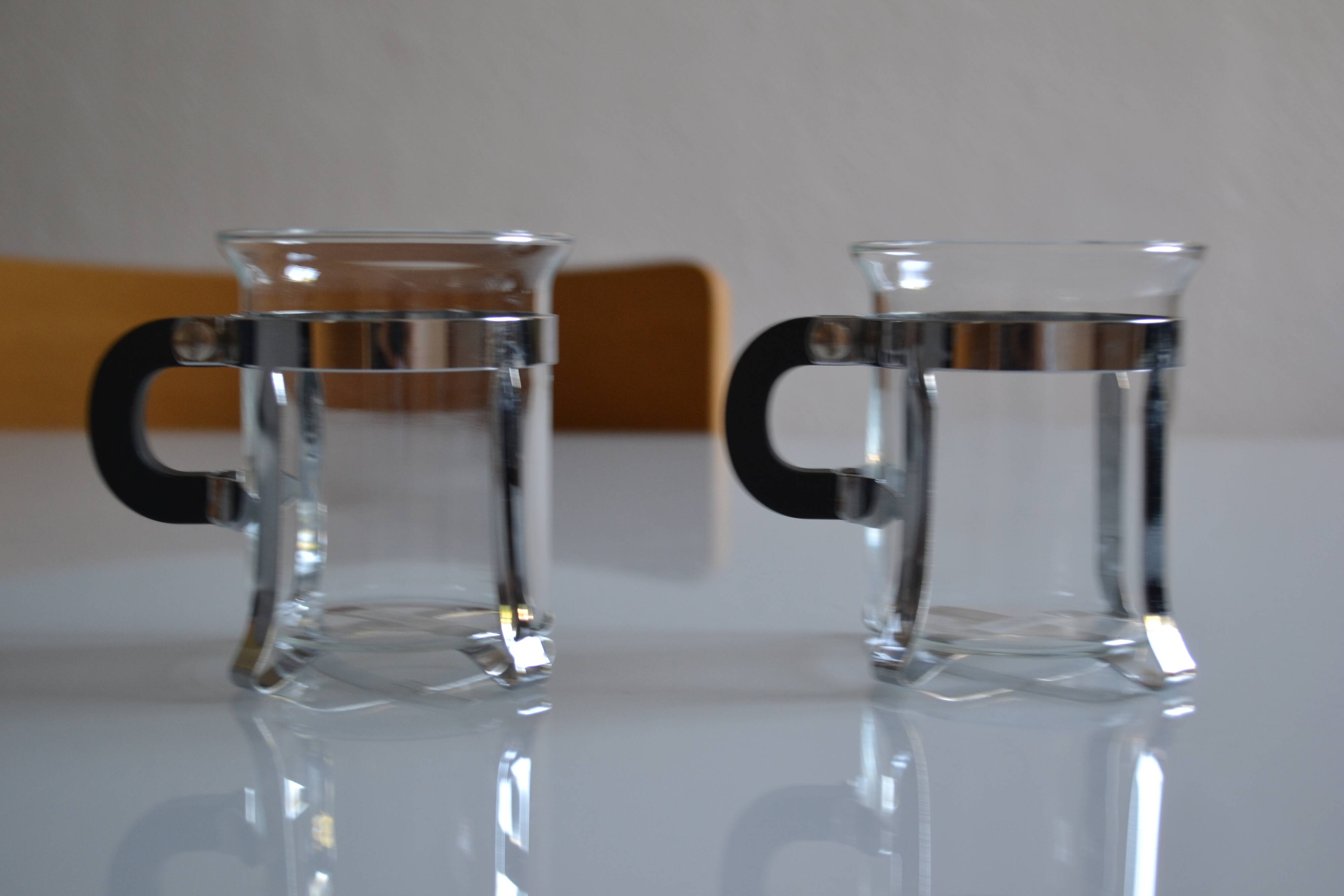 pair of Bodum Chambord bistro style cups 6 oz / 18 ml