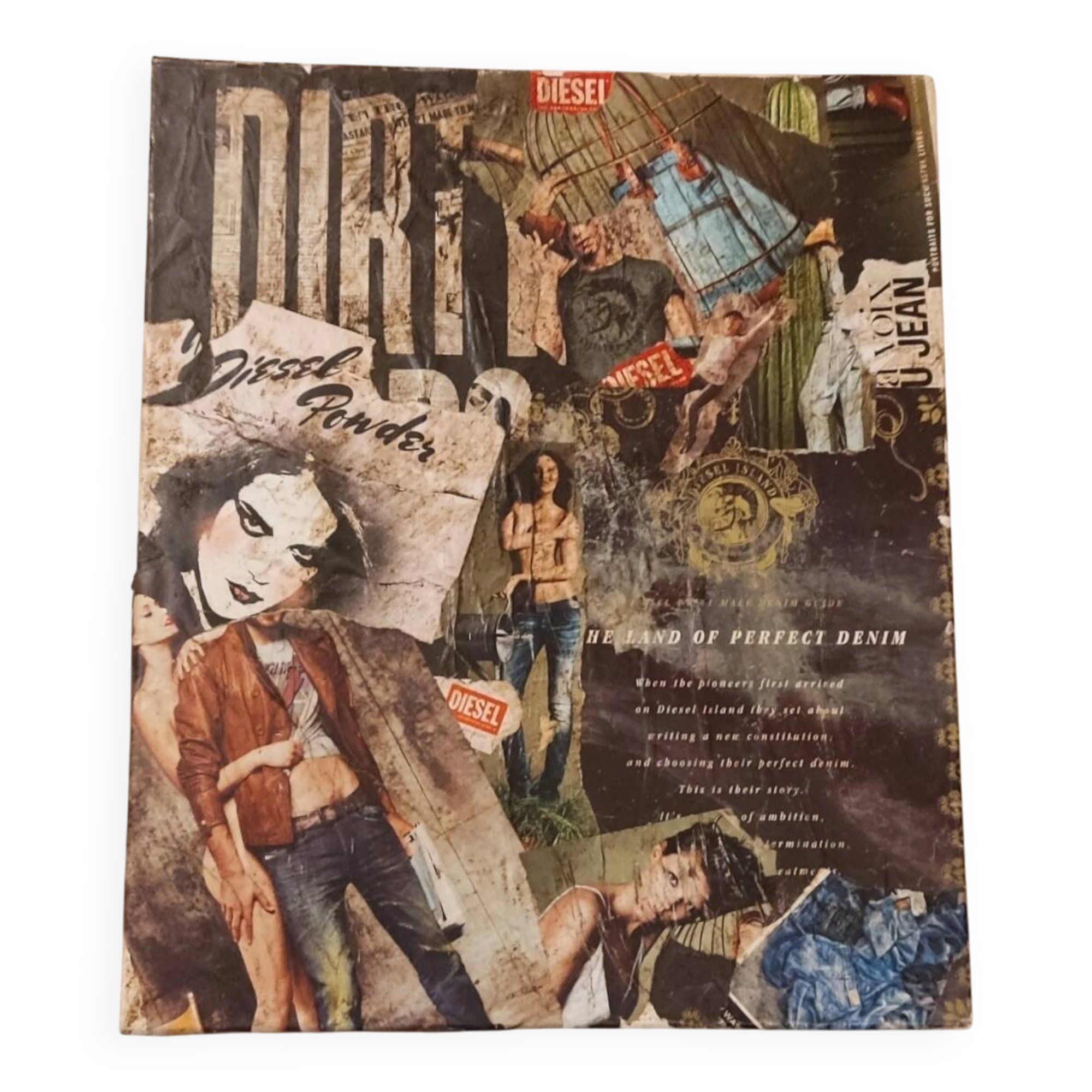 Diesel advertisement – “The Land of Perfect Denim” – Style collage