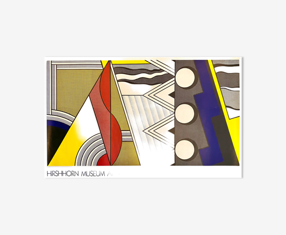 Affiche pour le hirshhorn museum Roy Lichtenstein 1987