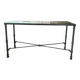Glass and metal console