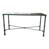 Console verre et métal
