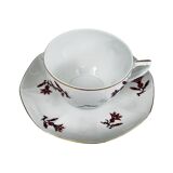 Art-Deco cup and saucer, Viktoria Czechoslovakia, 1920s