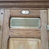 Former wardrobe of the Bank of France in light oak, 2 doors, years 30