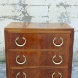 Commode d'époque Art déco en noyer 1930