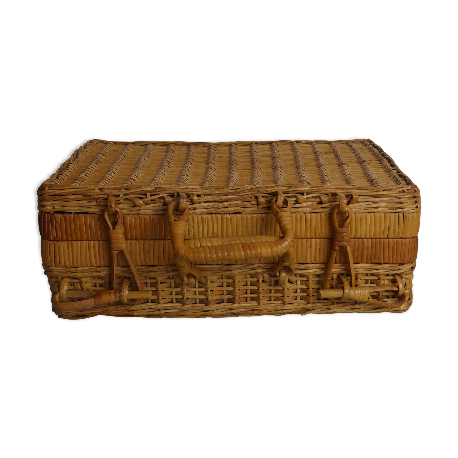 Rattan suitcase