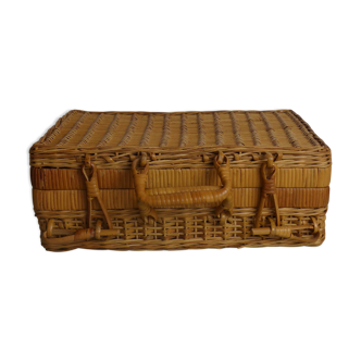 Rattan suitcase