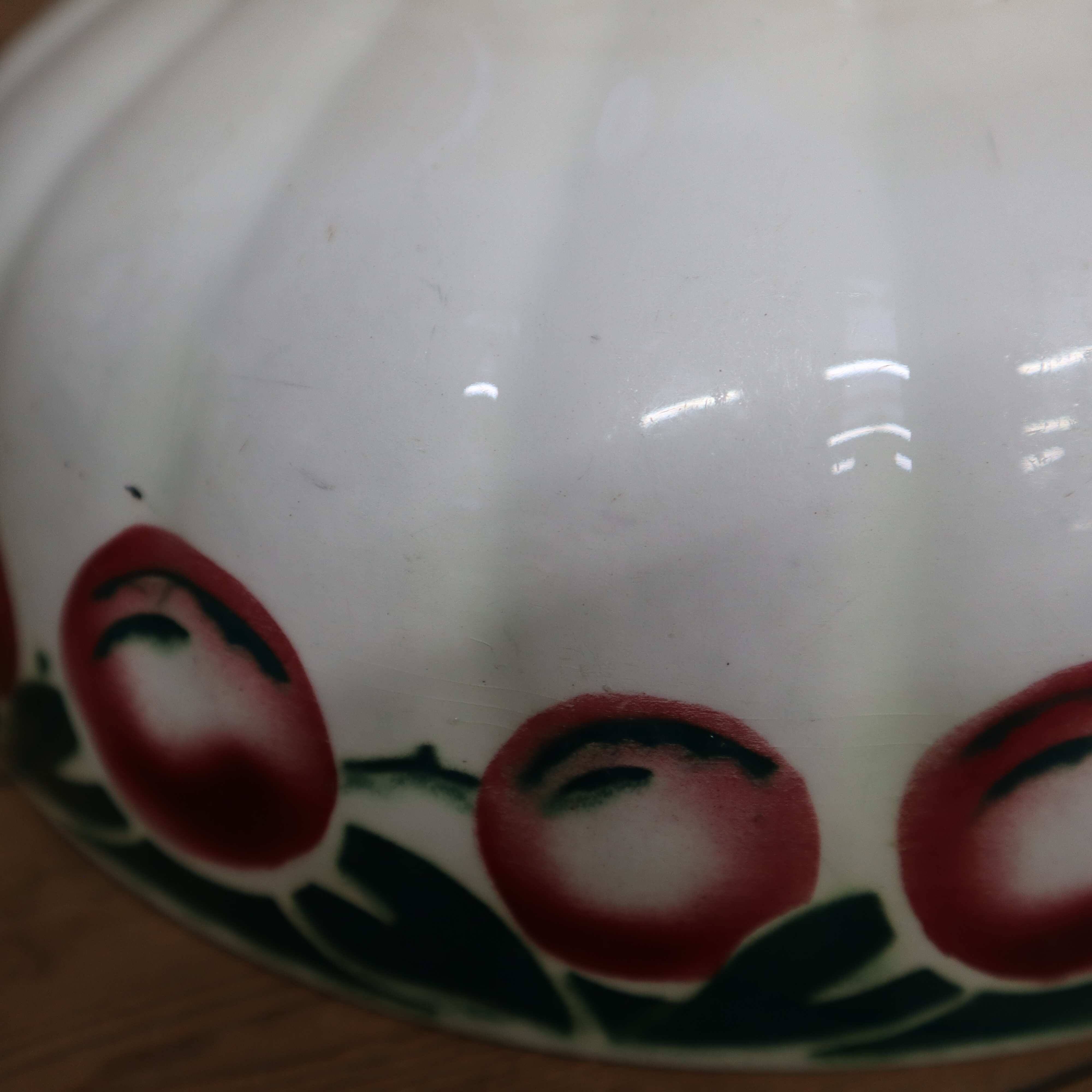 Antique salad bowl Terre de Fer Ceranord / Saint-Amand 1930