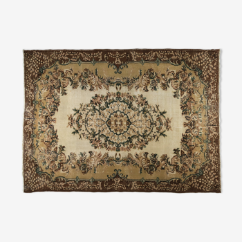 Anatolian handmade vintage rug 290 cm x 204 cm