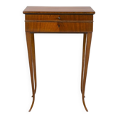 Biedermeier Worktable in Mahogany & Lacquer, Austria, 1820s