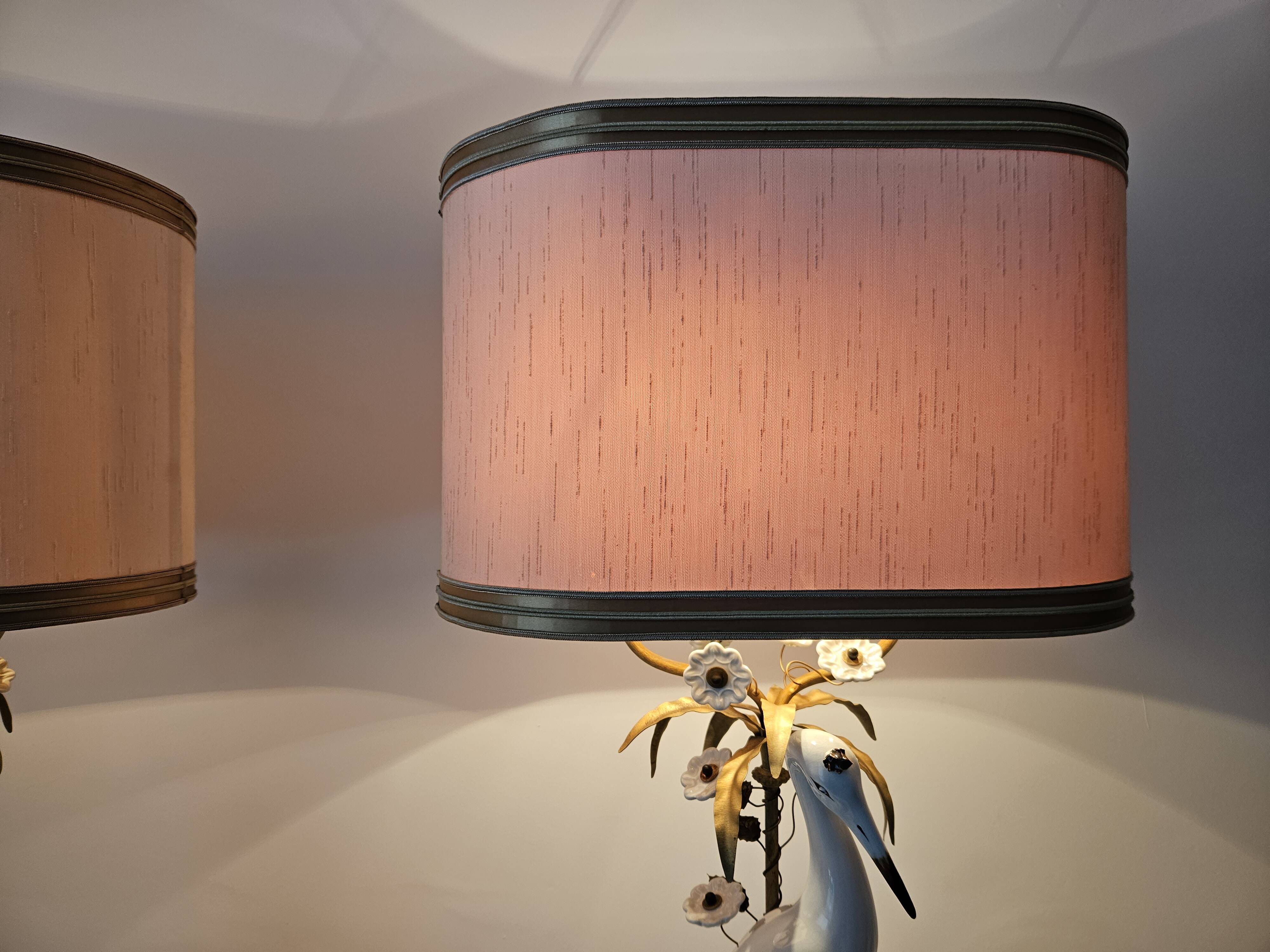 Lamps/vintage, a pair of unique mangani lamps, italy, 1960s/1970s.