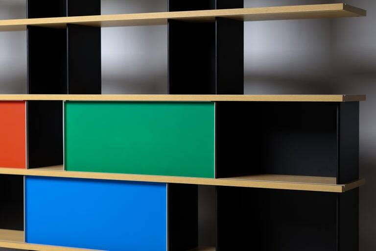 Cassina "Nuage" shelving unit by Charlotte Perriand — numbered edition no. 695