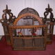 Cage has birds old XVIIIth