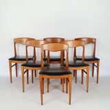 Set of 6 Scandinavian chairs from the 60s