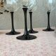 Verres Luminarc Octime à pied noir style art déco