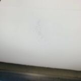 Scandinavian round triptych mirror, teak frame, 1960s.