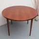 1960s extendible  round dining table in teak
