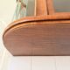 Polish Mid-Century Modern Wall Showcase Cabinet – Beveled Glass & Wood Vene
