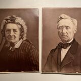 Photos argentiques anciennes , couple, époque Napoléon III