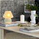 Frosted glass mushroom lamp