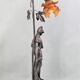 Brown patina table lamp