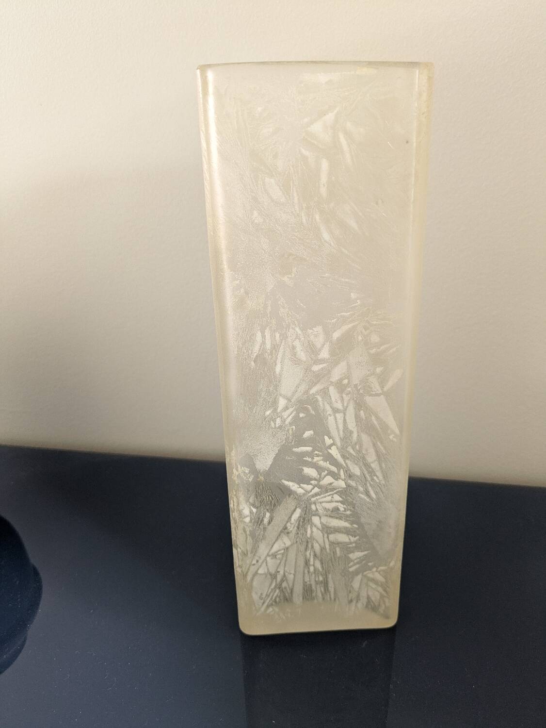 Large Art Deco crystal vase 26 cm