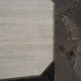 Coffee table in travertine