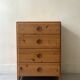 Solid pine chest of drawers attributed to Charlotte Perriand, Les Arcs 1970