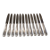 12 silver-plated dessert knives by the silversmith Ercuis, Senlis, 20.3 cm.