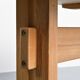 Table Les Arcs in solid elm, circa 1970