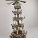 19th century handmade Christmas pyramid – rare and beautiful German folk art piece