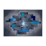 Contemporary abstract painting hand-painted using mixed media