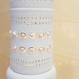 Georges Pelletier, totem floor lamp in white earth.