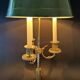 Bronze bouillotte lamp from the 19th century.