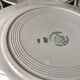 Set of 5 flat plates Terre de Fer Saint-Amand late nineteenth