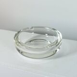 Vintage mid century hand cut crystal glass cigar ashtray