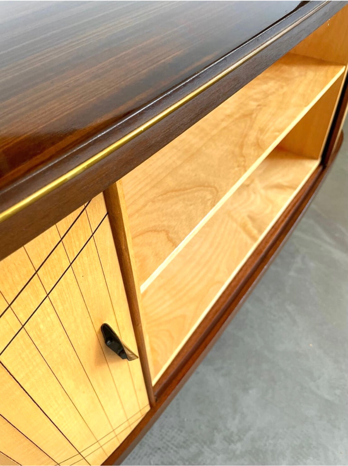 Sesame Bar multifunctional Dry Bar and Book Case with tambour doors