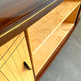 Sesame Bar multifunctional Dry Bar and Book Case with tambour doors