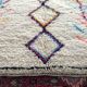 Azilal berbere white rainbow carpet 107x166cm