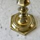 Candle holder / candlestick in golden brass 20s