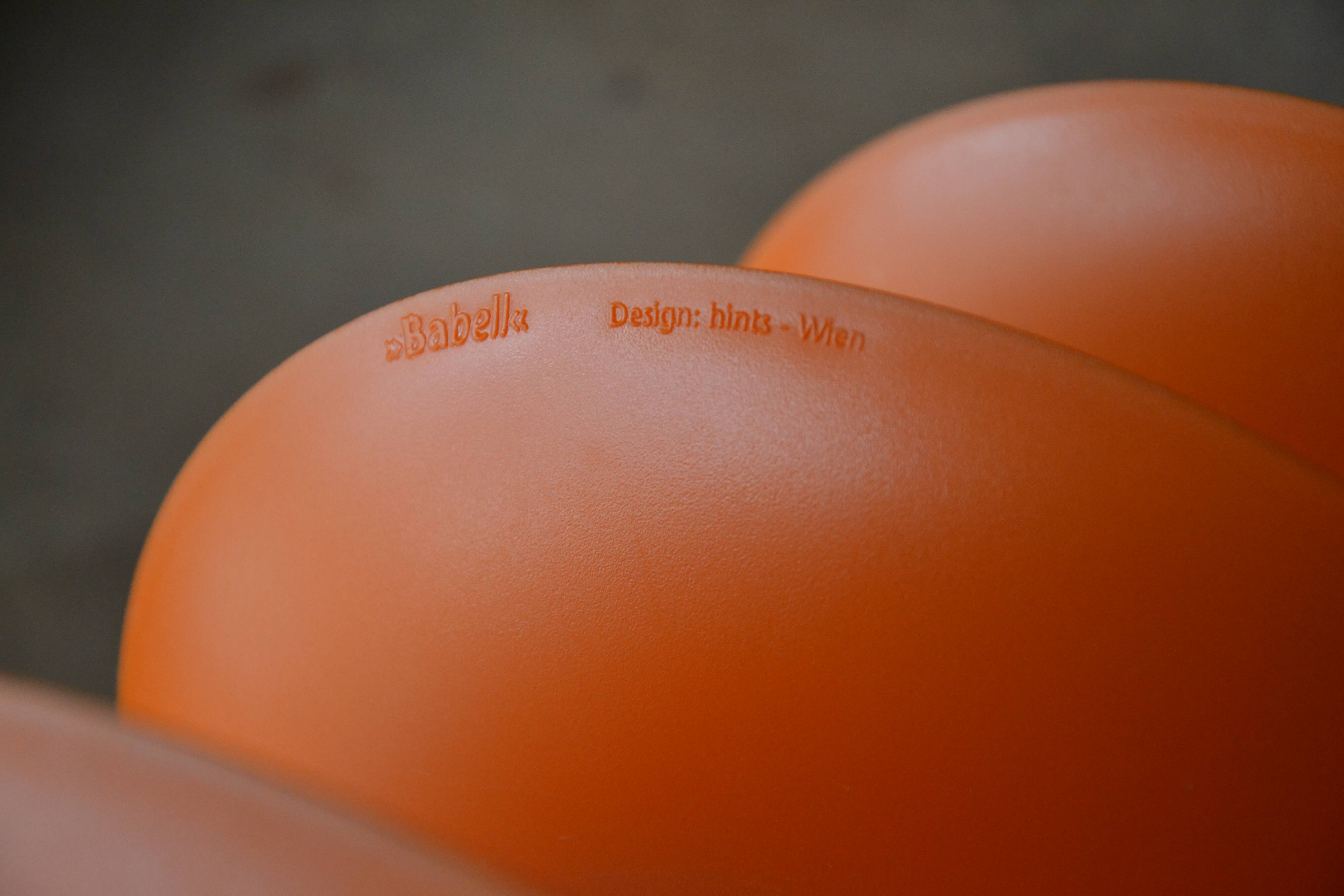 Orange appetizer dish/tower "Babell" 1997 Koziol Germany