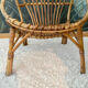 Vintage children's rattan armchair, bamboo rattan chair