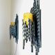 Brutalist Wall Lamps By Marcel Fantoni For Fantoni Studio Firenze, Italy 1960S