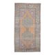 Vintage Turkish Oushak Handmade Orange Wool Rug 139x259