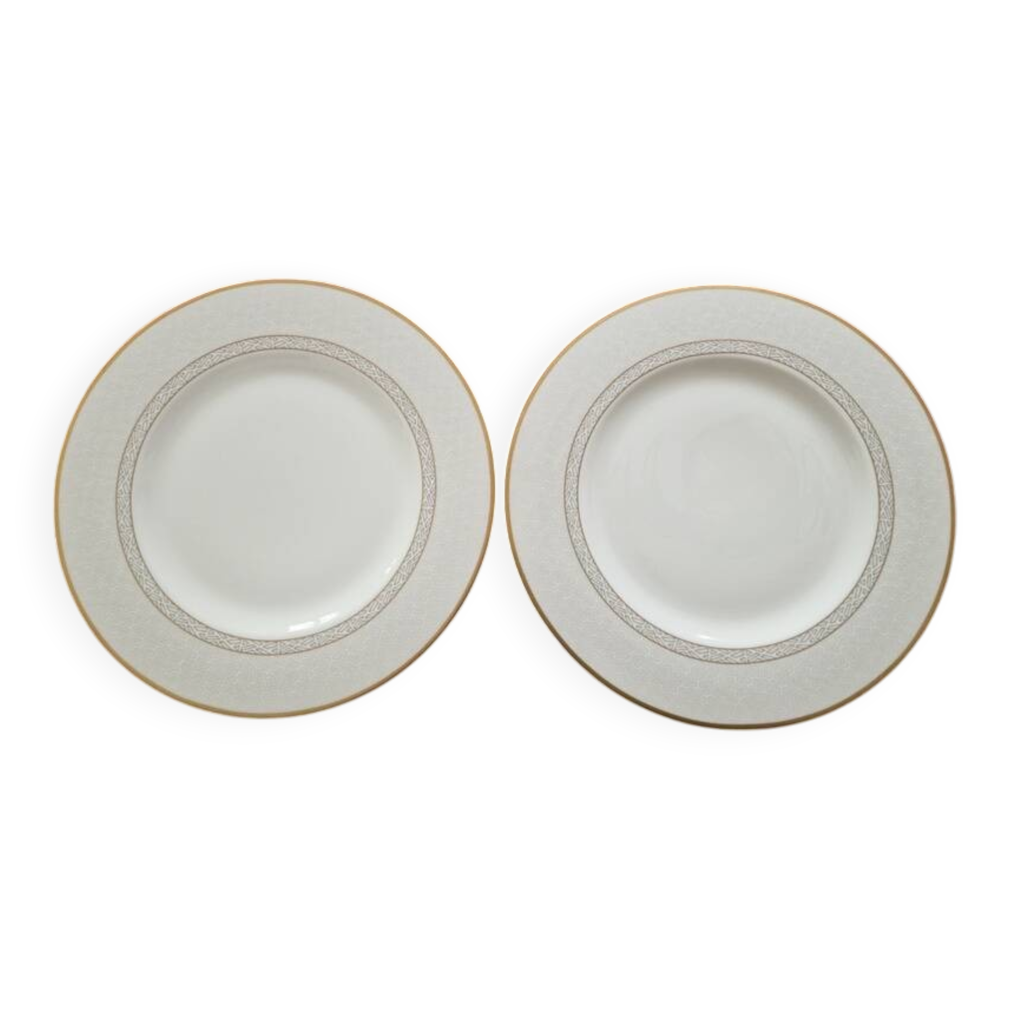 Villeroy and Boch - Pair of flat plates, Kimono Château collection