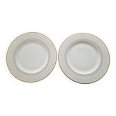Villeroy et Boch - Paire d'assiettes plates modèle Kimono Château collection