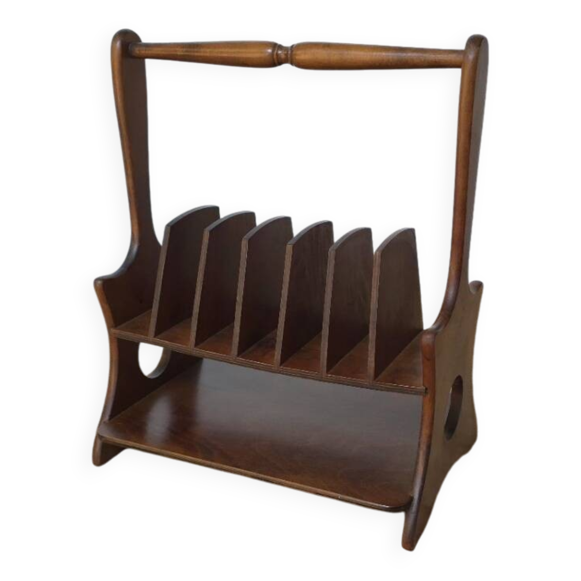 Wooden magazine rack